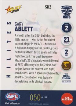 2020 Select AFL Hilites #SH2 Gary Ablett Back